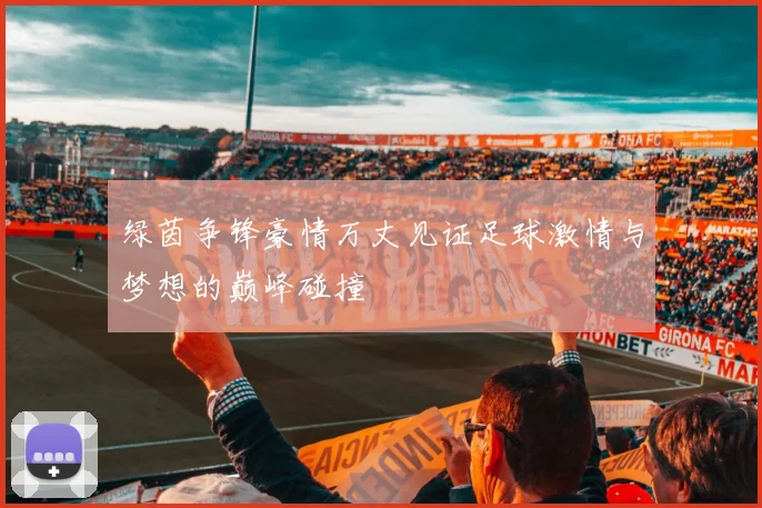 绿茵争锋豪情万丈见证足球激情与梦想的巅峰碰撞